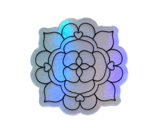 Mandala Patterns Holographic Sticker